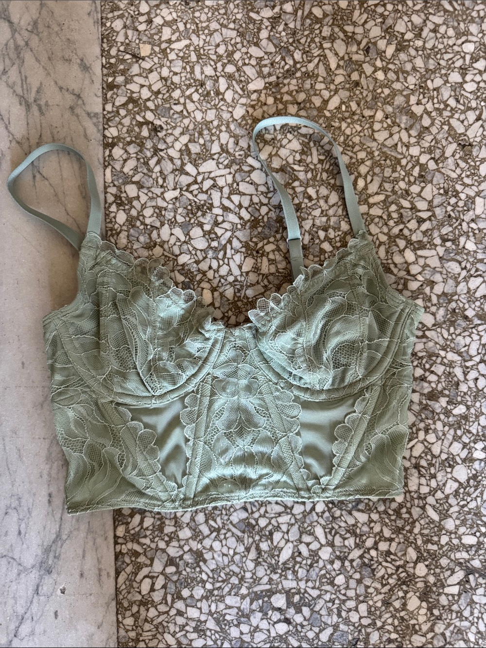 Gilly Hicks Corset Top in Green